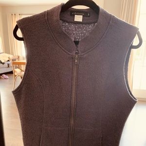 Eggplant wool vest